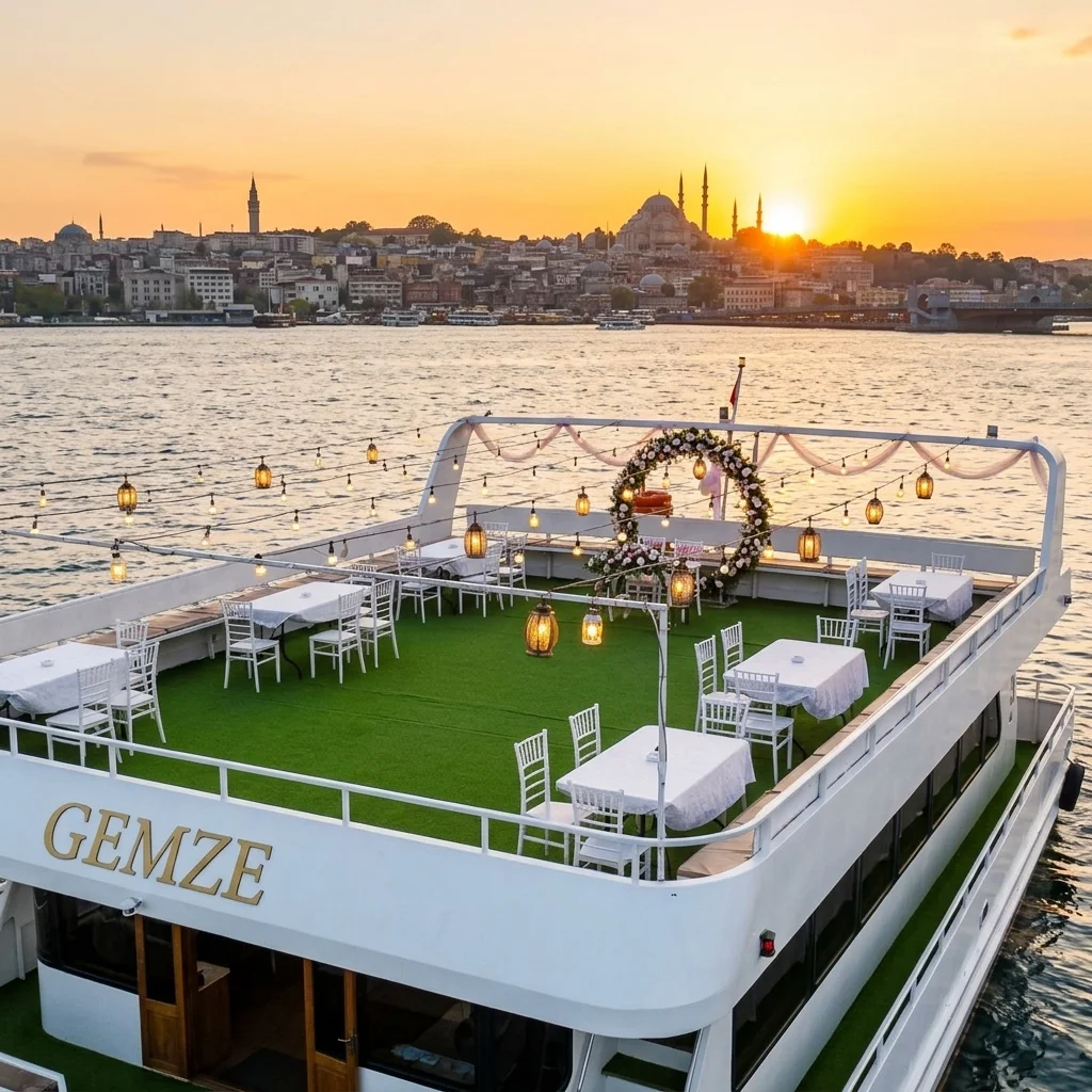 GEMZE üst güverte düğün ve davet süslemeleri